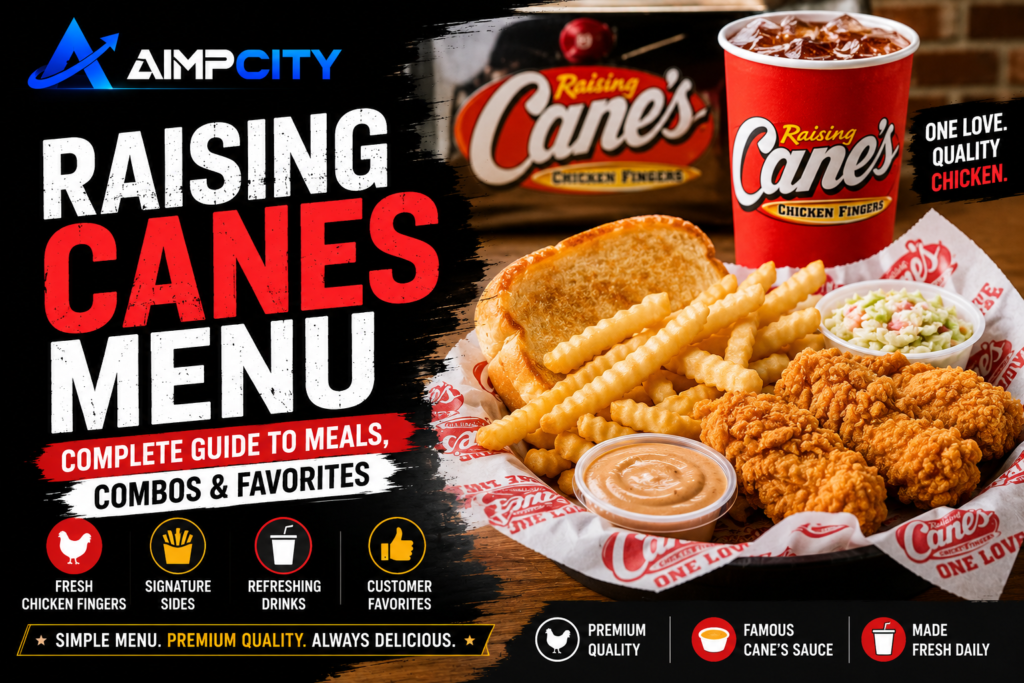Raising Canes Menu