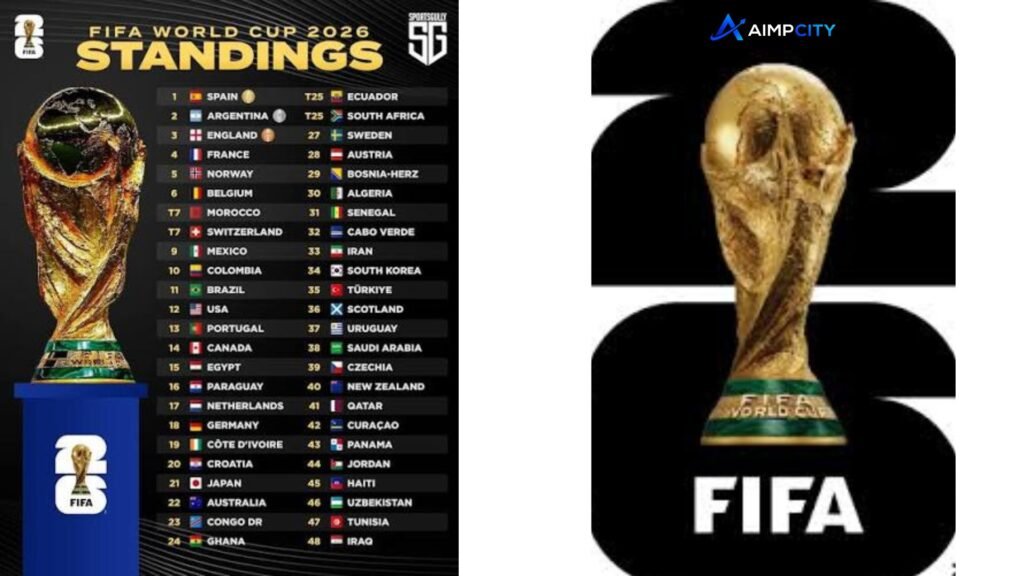 fifa world cup 2026 standings