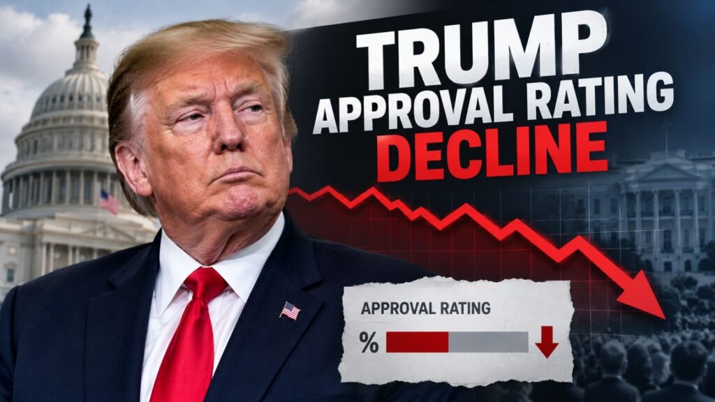 trump approval rating decline